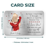 I Promise To Alway Be By Your Side - Couple Personalized Custom Aluminum Wallet Card - Gift For Husband Wife, Anniversary