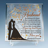 Never Forget That I Love You - Couple Personalized Custom Square Shaped Acrylic Plaque - Gift For Husband Wife, Anniversary