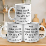 Thank You For Sharing Your DNA - Family Personalized Custom Mug - Gift For Mom, Grandma