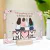 Everything We Are Is Because Of You - Family Personalized Custom Rectangle Shaped Acrylic Plaque - Gift For Mom, Daughter