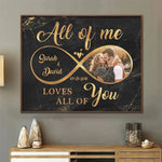 Custom All Of Me Loves All Of You Printable Digital File, Digital PNG Download - Personalized Horizontal File