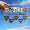 To Our Family, You Are The World - Family Personalized Custom Rectangle Shaped Acrylic Plaque - Gift For Mom, Grandma