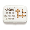 You Are The Piece That Holds Us Together - Family Personalized Custom Jewelry Case - Gift For Mom, Daughter