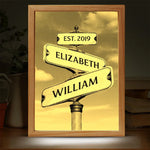 You Are My Today And All Of My Tomorrows - Couple Personalized Custom Frame Light Box - Gift For Husband Wife, Anniversary