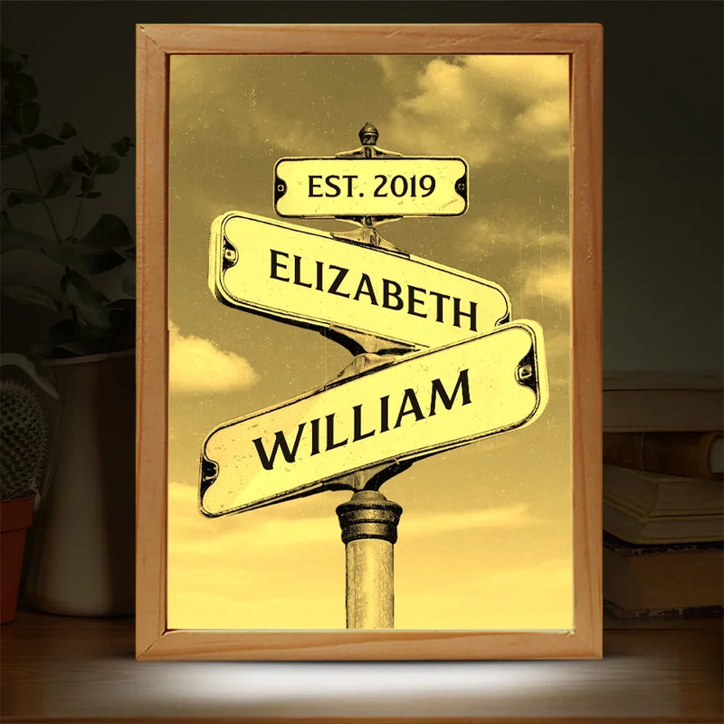 You Are My Today And All Of My Tomorrows - Couple Personalized Custom Frame Light Box - Gift For Husband Wife, Anniversary