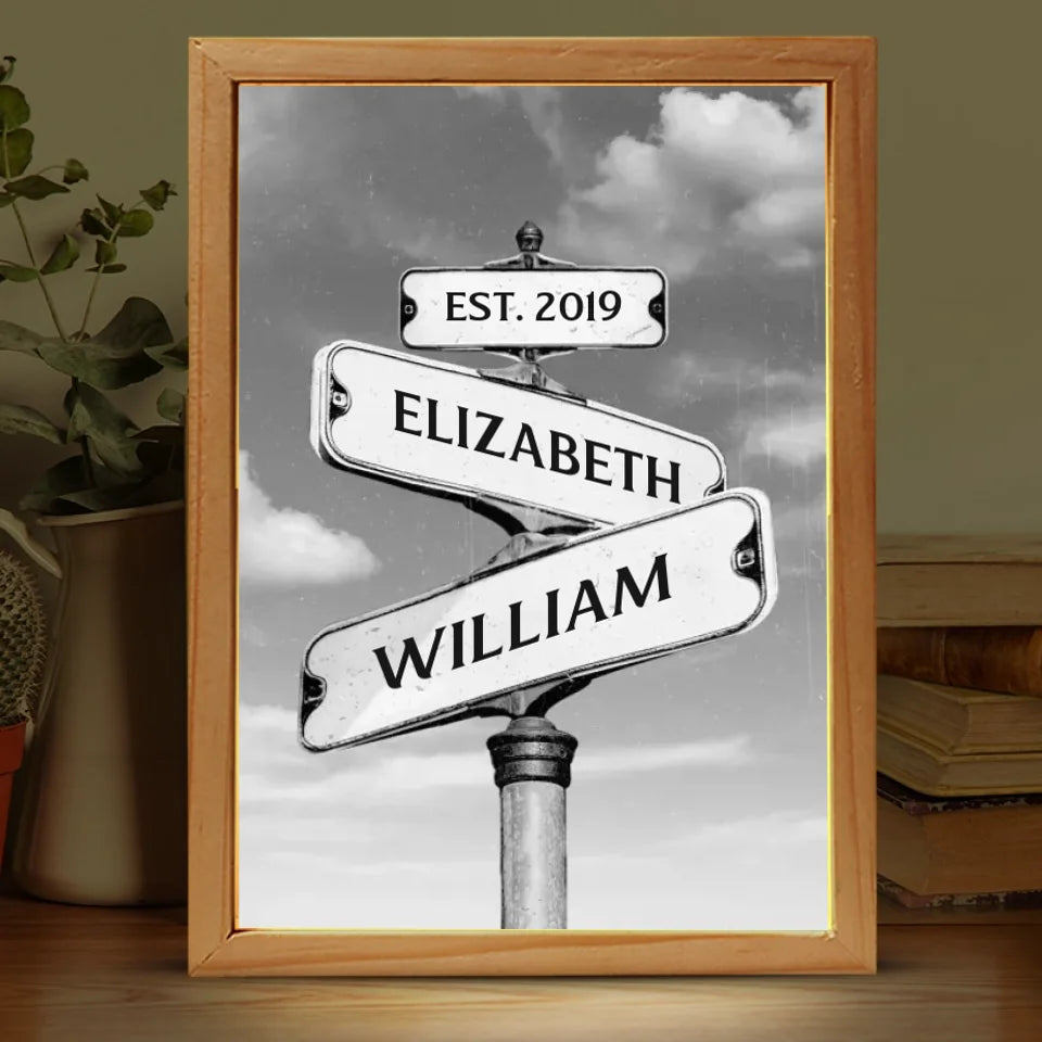 You Are My Today And All Of My Tomorrows - Couple Personalized Custom Frame Light Box - Gift For Husband Wife, Anniversary