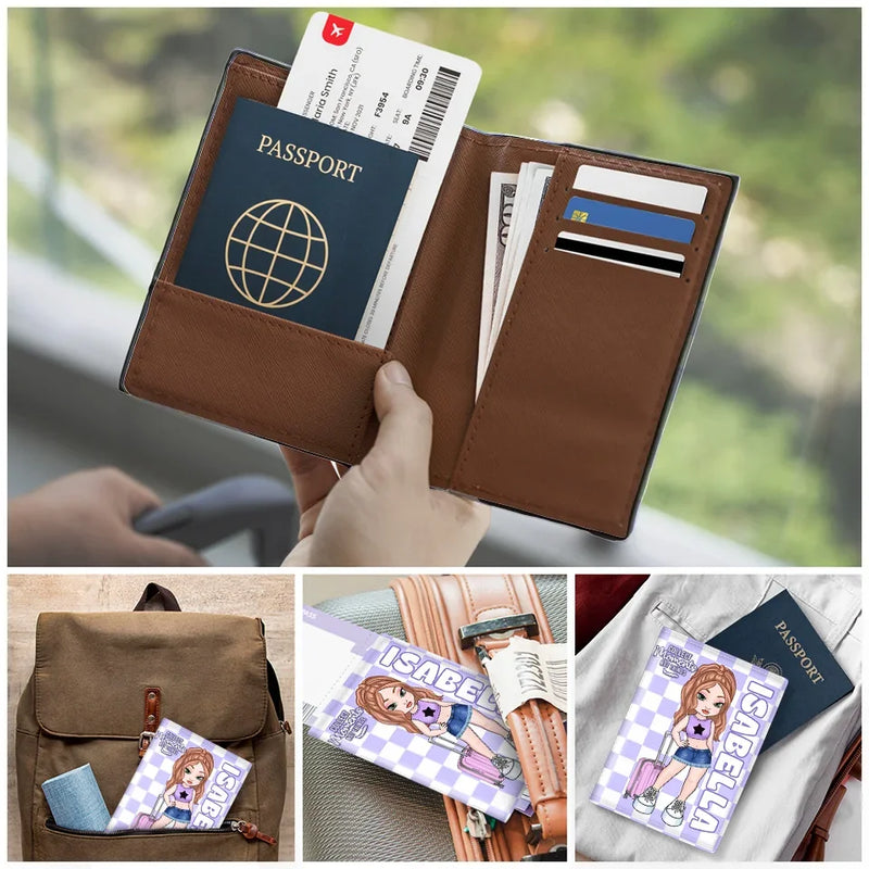 Live Your Best Travel Life - Travel Personalized Custom Passport Cover, Passport Holder - Holiday Vacation Gift, Gift For Women, Travelers