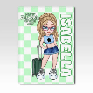 Vivez votre meilleure vie de voyage - Étui de passeport personnalisé, porte-passeport - Cadeau de vacances, cadeau pour les amateurs de voyages d'aventure