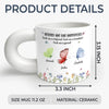 Sisters Are Like Butterflies - Bestie Personalized Custom 3D Inflated Effect Printed Chunky Mug - Gift For Best Friends, BFF, Sisters