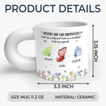 Sisters Are Like Butterflies - Bestie Personalized Custom 3D Inflated Effect Printed Chunky Mug - Gift For Best Friends, BFF, Sisters