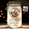 Photo personnalisée « Forever Is My Favorite With You » - Lampe personnalisée en pot Mason pour couple - Cadeau pour mari et femme, anniversaire