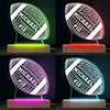 Play Hard, Shine Brighter - Personalized Custom Shaped 3D LED Light - Gift For Sport Lovers, Sport Players