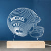 Play With Heart, Win With Pride - Personalized Custom Shaped 3D LED Light - Gift For Sport Lovers, Sport Players
