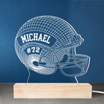 Play With Heart, Win With Pride - Personalized Custom Shaped 3D LED Light - Gift For Sport Lovers, Sport Players