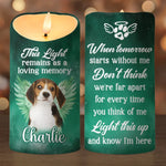 Custom Photo Forever Our Faithful Companion - Memorial Personalized Custom LED Candle - Sympathy Gift, Christmas Gift For Dog Lovers