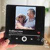 Aimant photo personnalisé pour réfrigérateur avec musique - Cadeaux d'anniversaire de mariage personnalisés pour mari et femme, lui et elle - Tout de moi vous aime tout de vous