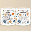 A Grandma’s Heart Is A Mother’s Love Multiplied - Family Personalized Custom 3D Inflated Effect Printed Mug - Gift For Mom, Grandma