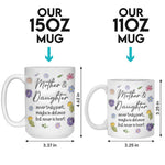 Mother & Daughter Never Truly Apart - Family Personalized Custom 3D Inflated Effect Printed Mug - Gift For Mom, Daughter
