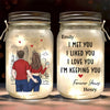 Tu n'es pas seulement mon tout, tu es mon éternité - Lampe de pot Mason personnalisée pour couple - Cadeau pour couple, mari, femme, anniversaire