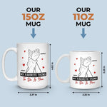 My Perfect Day Starts And Ends With You - Couple Personalized Custom Mug - Gift For Husband Wife, Anniversary