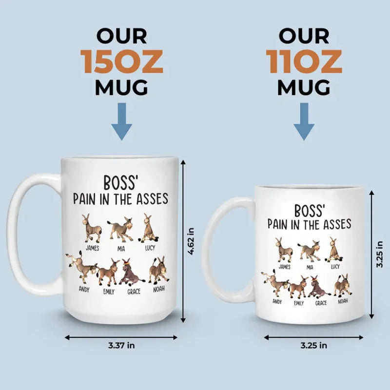 Donkeys Need Carrots, Not Complaints - Coworker Personalized Custom Mug - Gift For Coworkers, Work Friends, Colleagues, Family Members