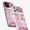 Grandma’s Love Doesn’t Grow Old, It Grows Deeper - Family Personalized Custom Faux Jewelry Effect Printed Clear Phone Case - Gift For Mom, Grandma