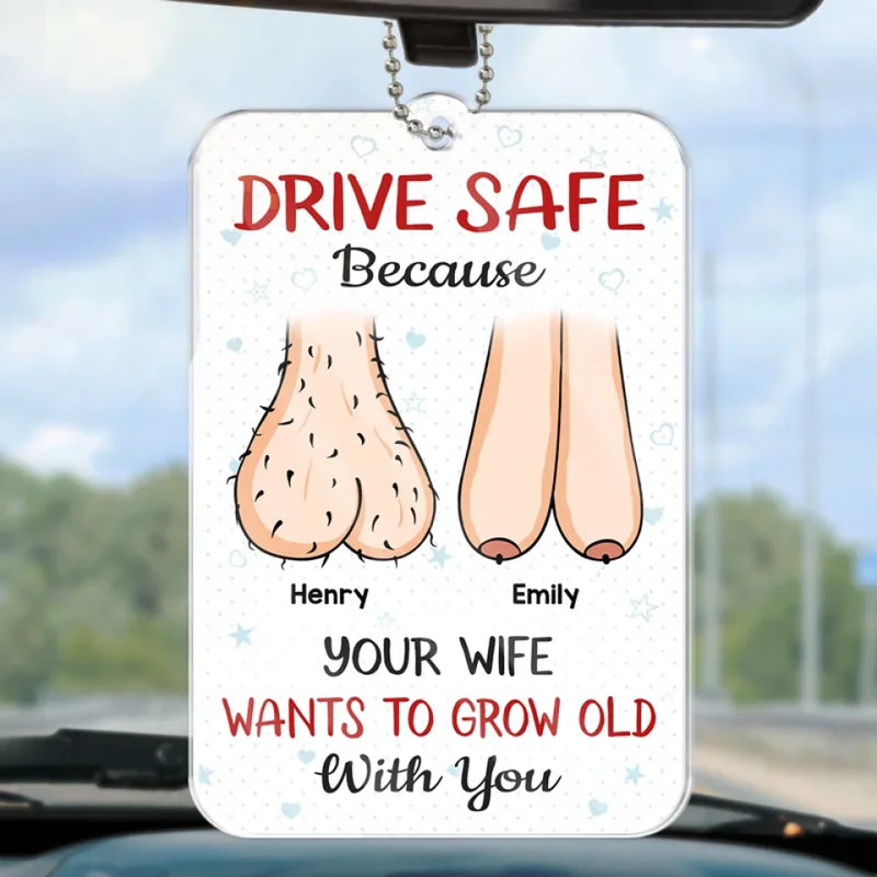 You Are My Favorite Adventure - Couple Personalized Custom Car Ornament - Acrylic Custom Shaped - Gift For Husband Wife, Anniversary