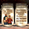 Être avec toi est mon plus grand bonheur - Lampe personnalisée en pot Mason pour couple - Cadeau pour couple, mari et femme, anniversaire