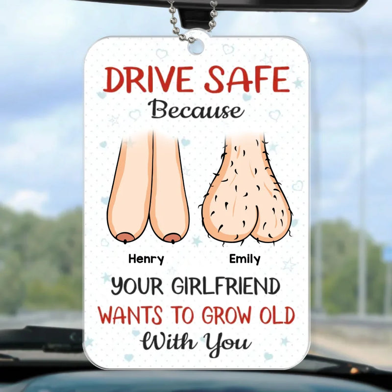 You Are My Favorite Adventure - Couple Personalized Custom Car Ornament - Acrylic Custom Shaped - Gift For Husband Wife, Anniversary