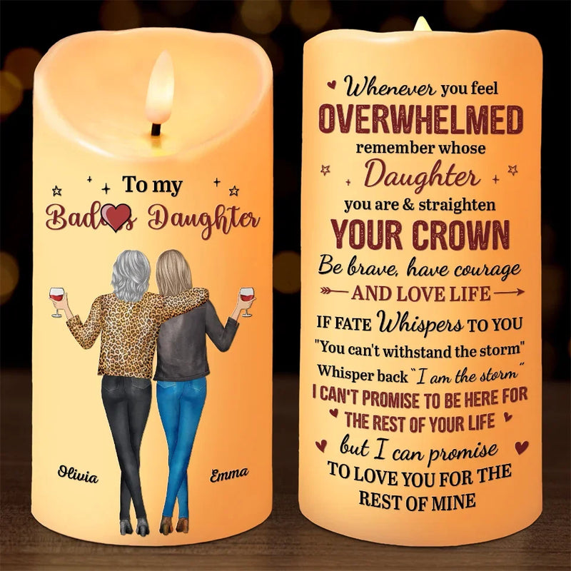 To Love You For The Rest Of My Life - Family Personalized Custom LED Candle - Gift For Daughter, Granddaughter
