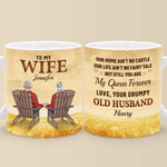 My Queen Forever - Couple Personalized Custom Mug - Gift For Husband Wife, Anniversary