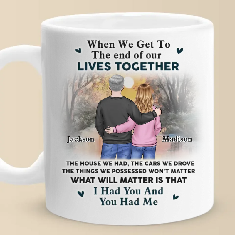 Every Sunset Is Sweeter With You - Couple Personalized Custom Mug - Gift For Husband Wife, Anniversary