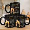 Destiny Made Us A Couple But Love Made Us Forever Together - Couple Personalized Custom Black Mug - Gift For Husband Wife, Anniversary