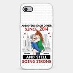 Destiny Made Us A Couple But Love Made Us Forever Together - Couple Personalized Custom Clear Phone Case - Gift For Husband Wife, Anniversary