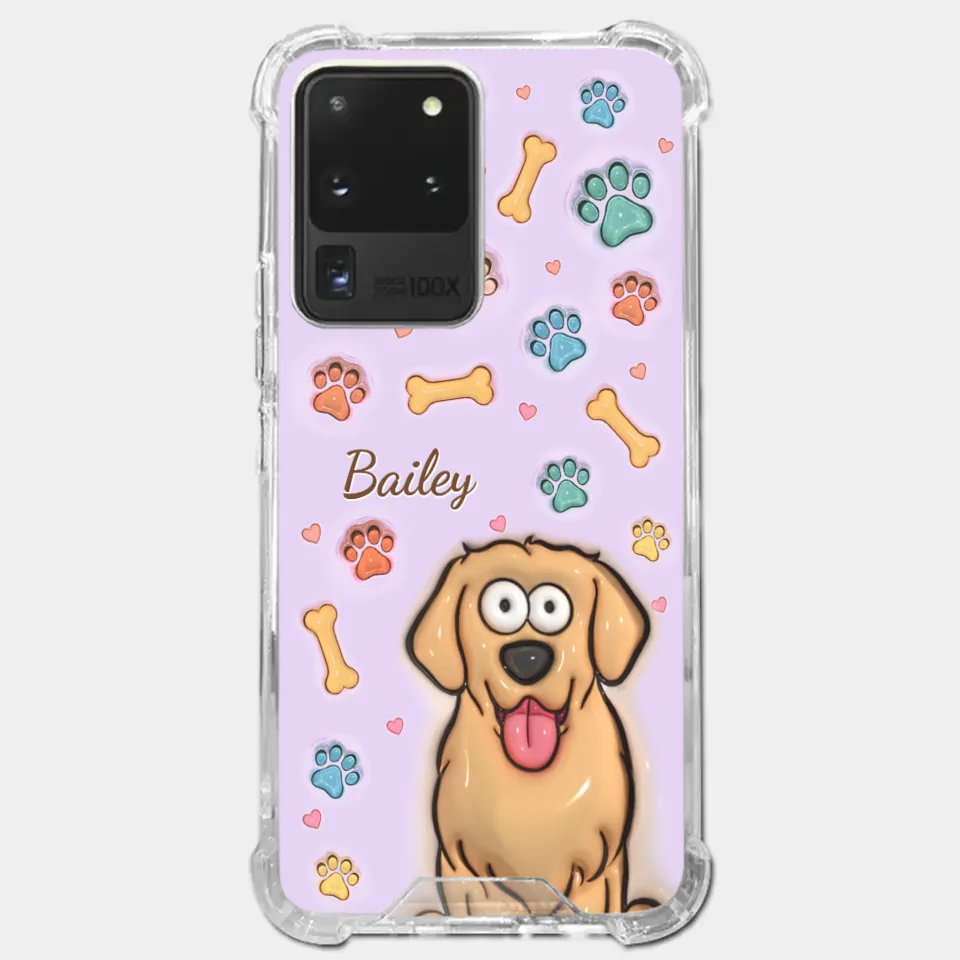 All You Need Is Love And A Dog - Dog & Cat Personalized Custom 3D Inflated Effect Printed Clear Phone Case - Gift For Pet Owners, Pet Lovers