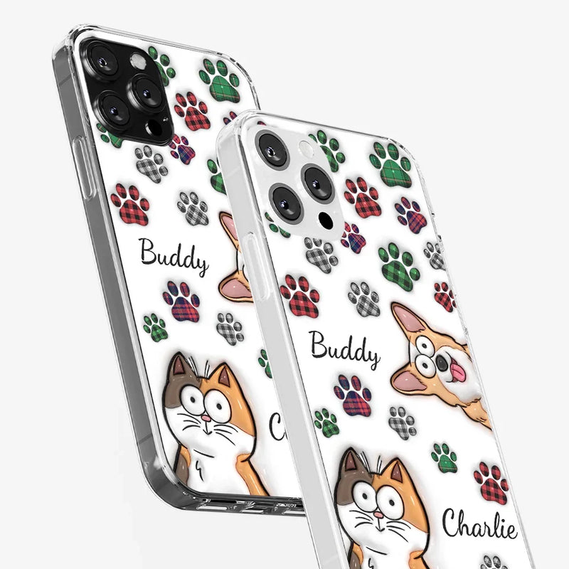 Life Would Be Ruff Without You - Dog & Cat Personalized Custom 3D Inflated Effect Printed Clear Phone Case - Gift For Pet Owners, Pet Lovers
