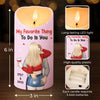 Where There Is Love, There Is Life - Couple Personalized Custom LED Candle - Gift For Husband Wife, Anniversary
