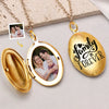 Custom Photo Family Is Forever - Family Personalized Custom Locket Necklace - Gift For Family Members
