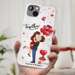You Are My Greatest Adventure - Couple Personalized Custom Clear Phone Case - Gift For Husband Wife, Anniversary, LGBTQ+