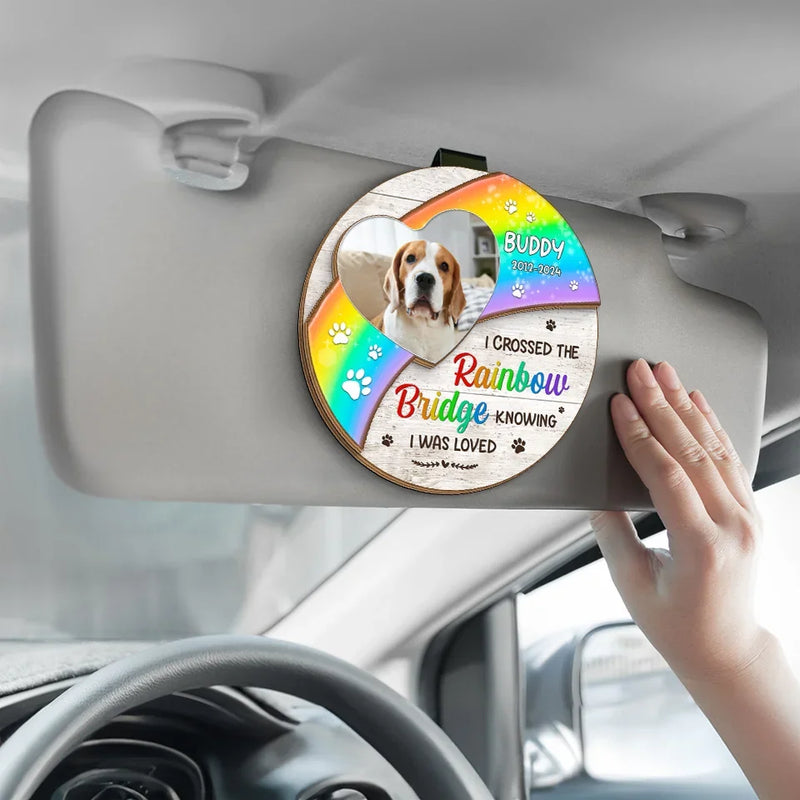 Custom Photo You Left Paw Prints On My Soul - Memorial Personalized Custom Car Visor Clip - Sympathy Gift For Pet Owners, Pet Lovers