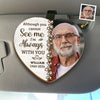 Custom Photo Deep In Our Hearts, You'll Always Stay - Memorial Personalized Custom Car Visor Clip - Sympathy Gift For Family Members