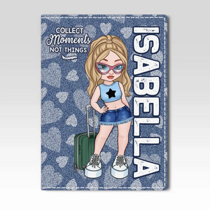 Dites toujours oui aux nouvelles aventures - Étui de passeport personnalisé pour voyage, porte-passeport - Cadeau de vacances, cadeau pour les amateurs de voyages d'aventure