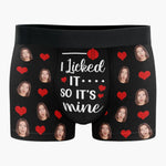 Custom Photo I'm Nuts About You - Couple Personalized Custom Boxer Briefs, Men's Boxers - Gift For Husband Wife, Anniversary
