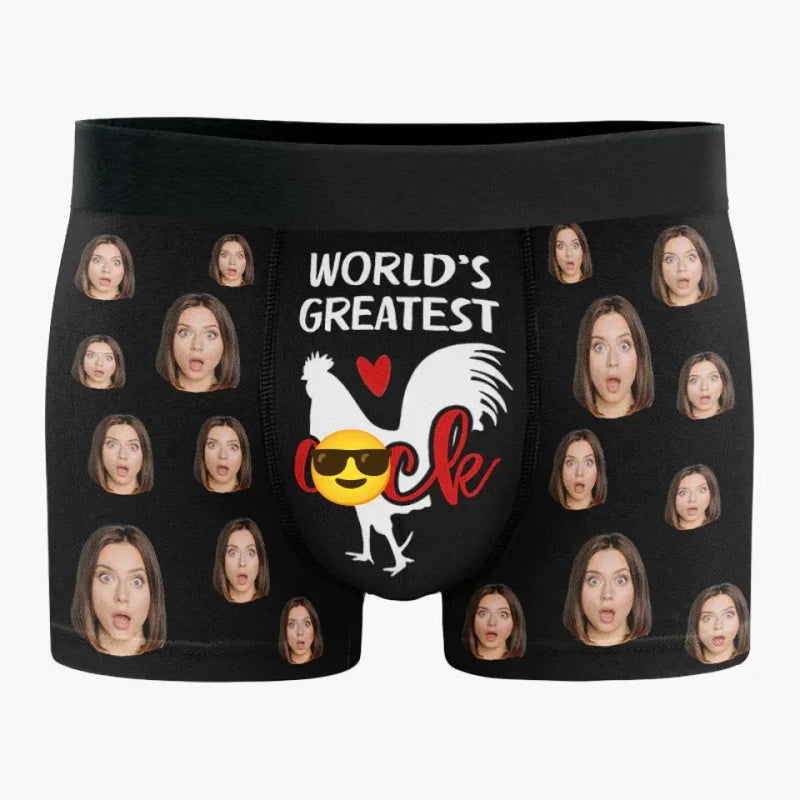 Custom Photo I Need You And I Want You - Couple Personalized Custom Boxer Briefs, Men's Boxers - Gift For Husband Wife, Anniversary