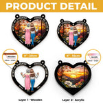 Happiness Is Mother And Daughter Time - Family Personalized Window Hanging Suncatcher - Gift For Mom, Daughter