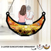 Forever My Girl, Always My Friend - Family Personalized Window Hanging Suncatcher - Gift For Mom, Daughter