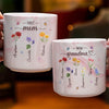 First Mom, Now Grandma - Family Personalized Custom Marble Mug - Gift For Mom, Grandma