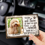 Custom Photo Silent Paws, Endless Love - Memorial Personalized Custom Car Visor Clip - Sympathy Gift For Pet Owners, Pet Lovers