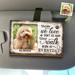 Custom Photo Silent Paws, Endless Love - Memorial Personalized Custom Car Visor Clip - Sympathy Gift For Pet Owners, Pet Lovers
