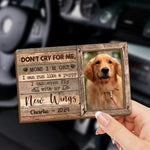 Custom Photo Forever Loved, Now Flying High With Angel Wings - Memorial Personalized Custom Car Visor Clip - Sympathy Gift For Pet Owners, Pet Lovers